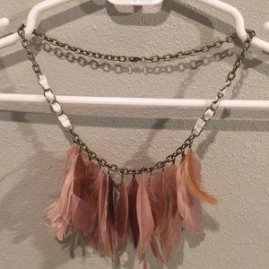 Cute feather necklace